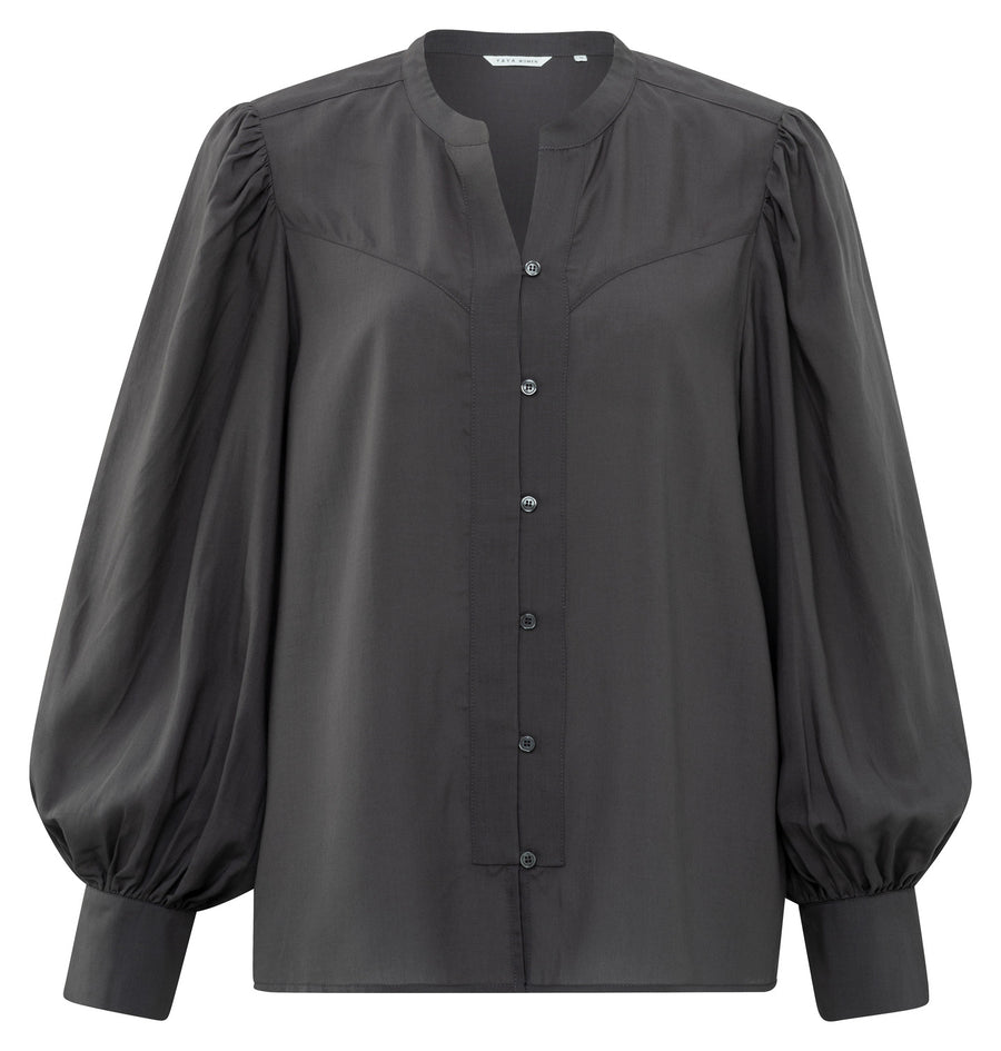 Yaya Anthracite Blouse