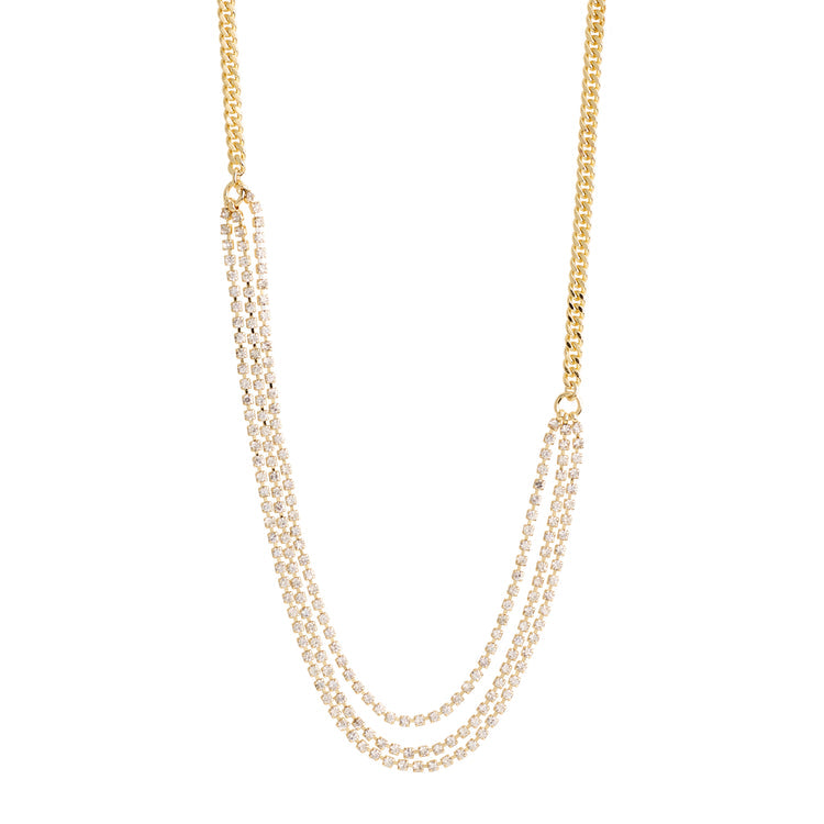 BLINK Crystal Necklace Gold