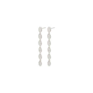 BEAT Crystal Earrings Silver