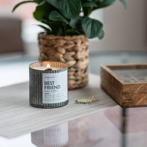 Anchored Northwest - Best Friend Wood Wick Rustic Farmhouse Soy Candle: 10oz