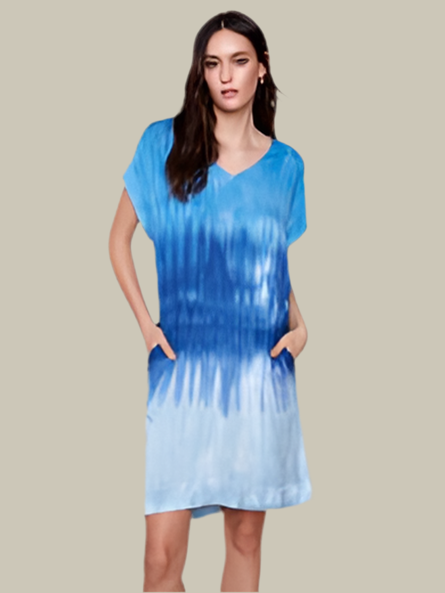 Sky Tie-Dye Dress