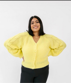 Stella Cardigan in Sunny Lime  S+T*