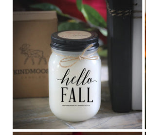 Hello Fall Candle