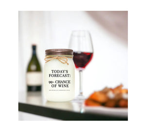 99% CHANCE OF WINE CANDLE