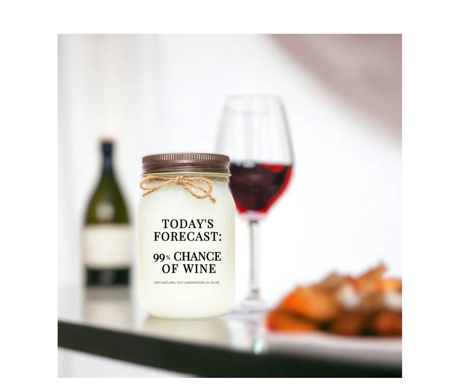 99% CHANCE OF WINE CANDLE