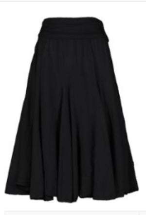 Black Pull-on Skirt