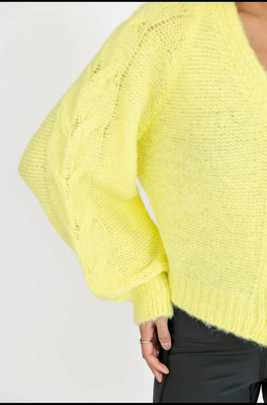 Stella Cardigan in Sunny Lime  S+T*