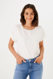 Silky Top with Neck Detail