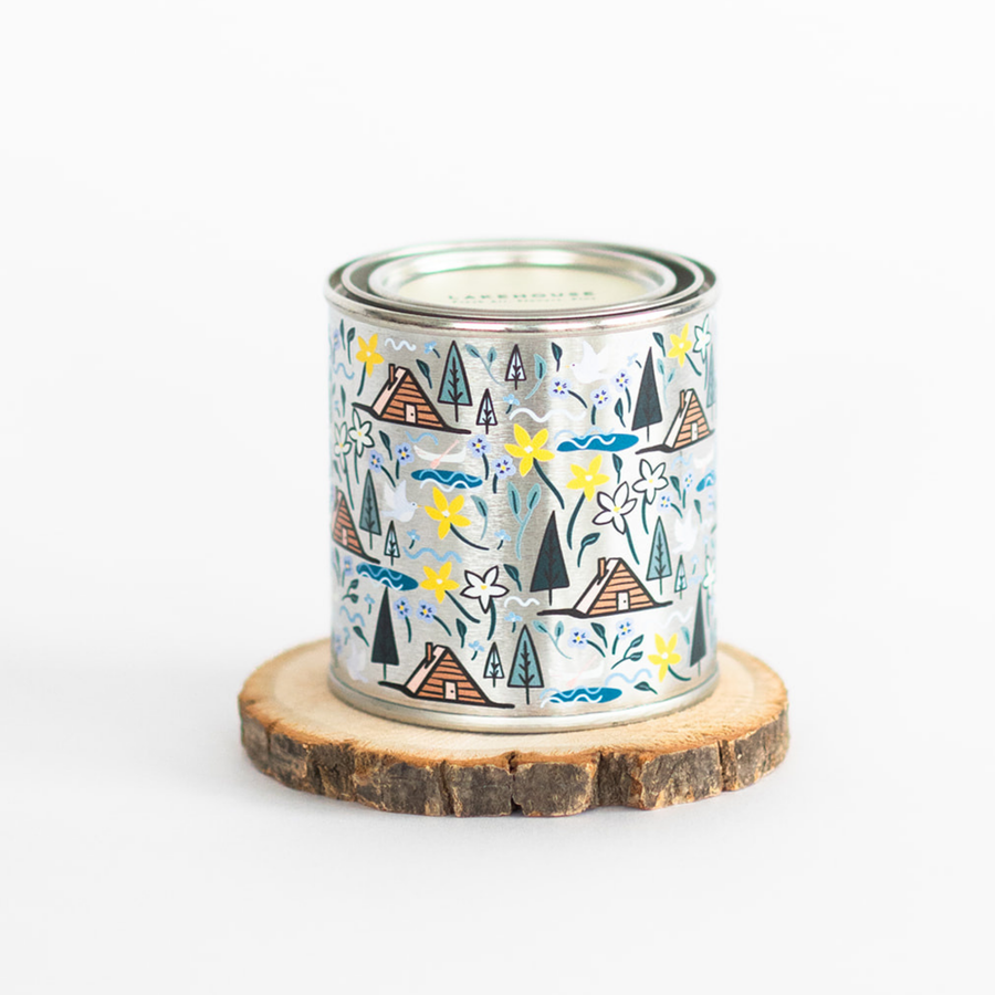 Weekday Candles - Paint Tin Candle | Home Decor | Lakehouse | Pine | Flowers