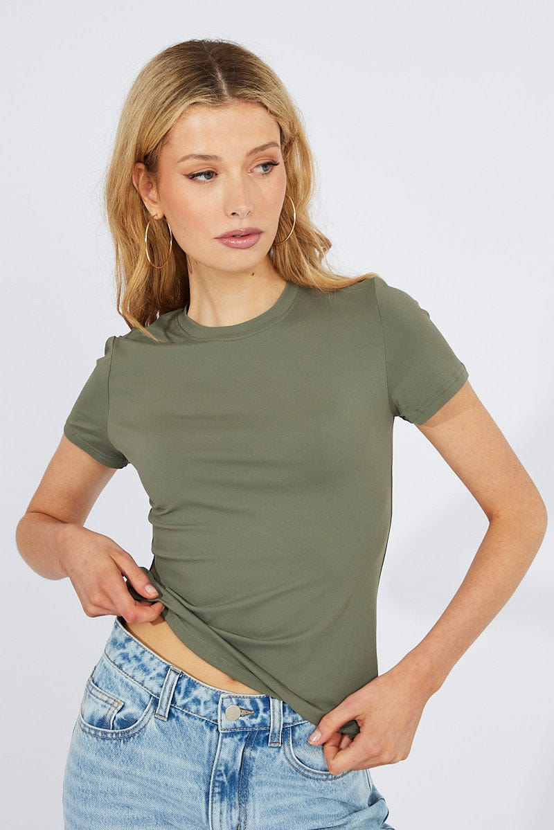 Bamboo Crewneck khaki