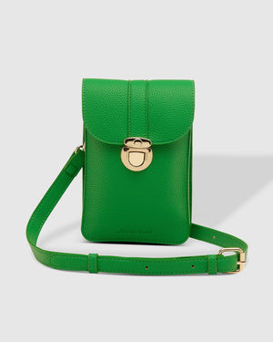 The Fontaine Phone Bag    Apple Green or Latte