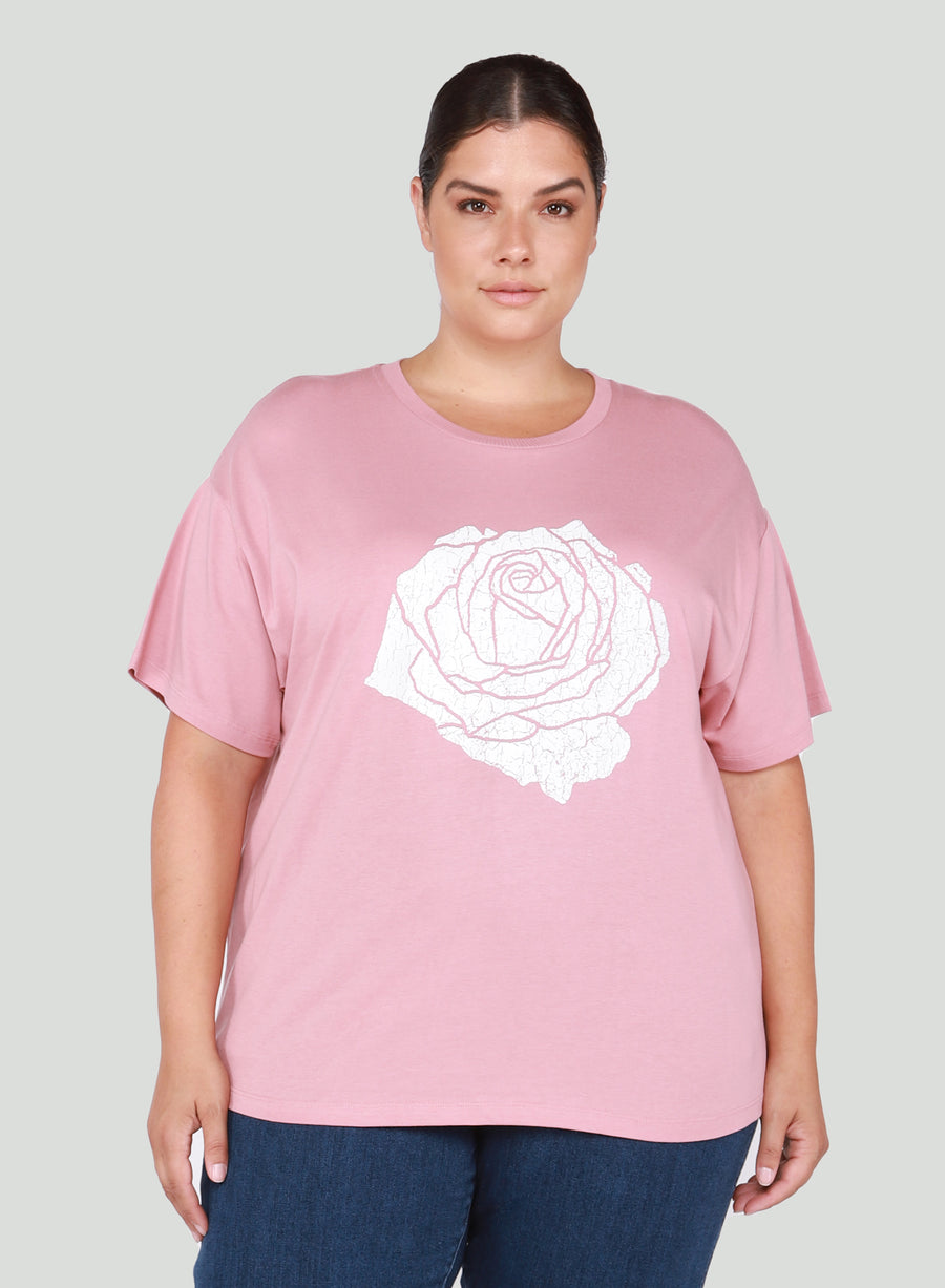 Roses Graphic Tee - Size Inclusive