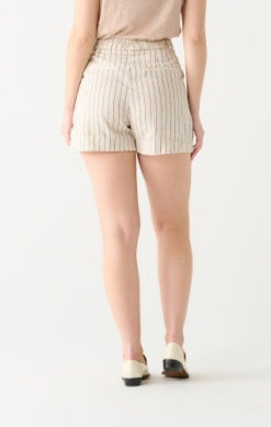 HIGH WAIST LINEN TROUSER SHORT