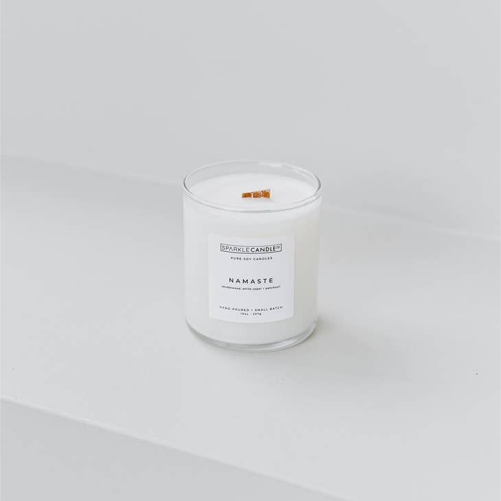 Namaste | Scented Soy Candle | Wood Wick