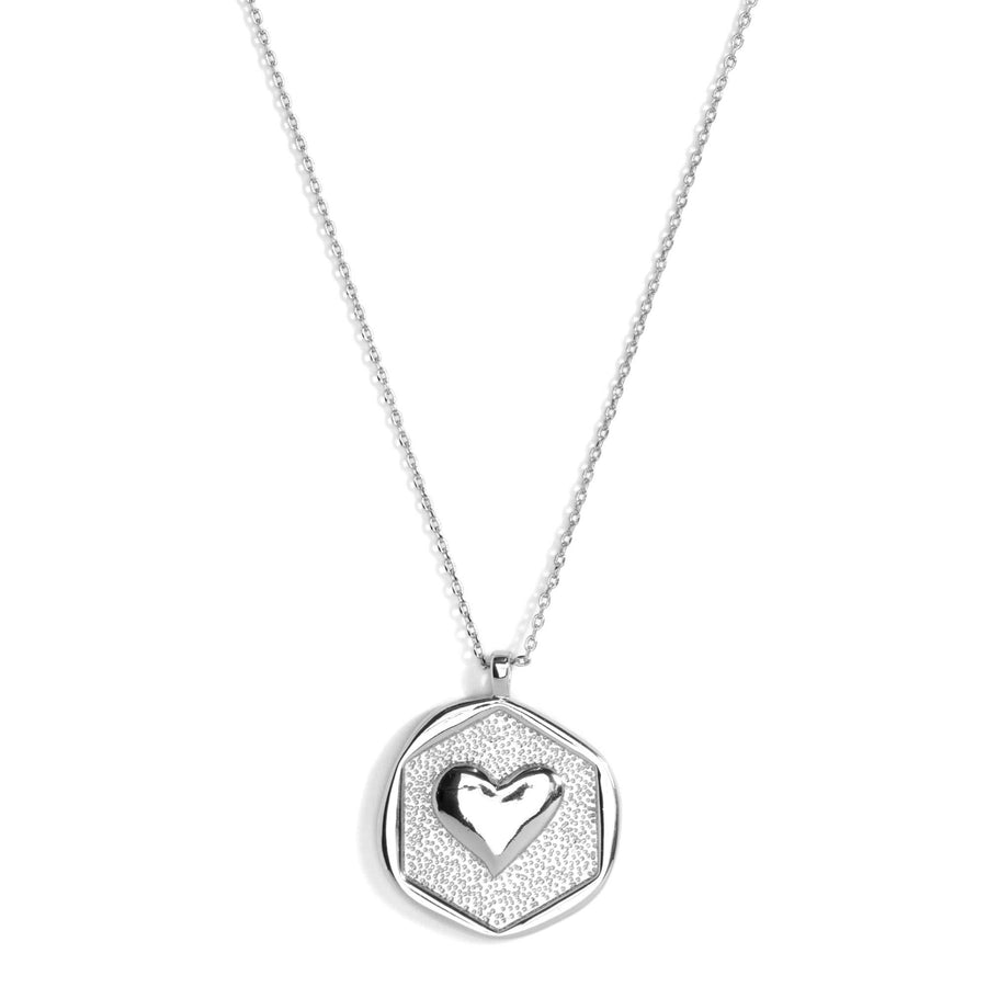 Splendid Iris - Heart Pendant Necklace