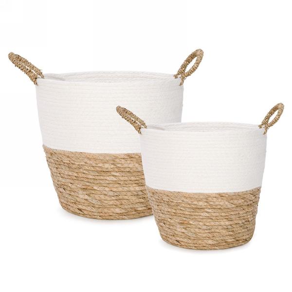White & Natural Baskets