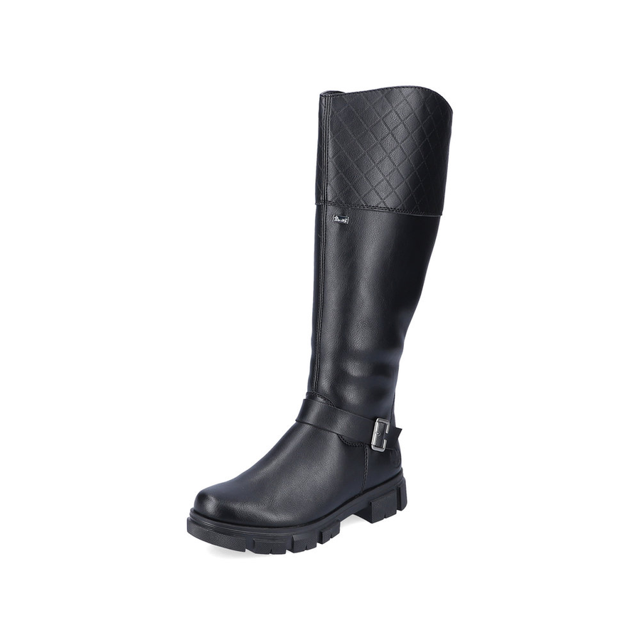 Rieker Ladies Black Warm-Lined Knee Boot