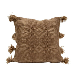 20x20 Hand Woven Theros Pillow Brown