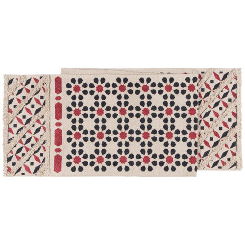 Mosiac Midnight Wine Table Runner 72 inches