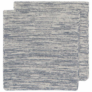 Midnight Blue Knit Dishcloths Set of 2